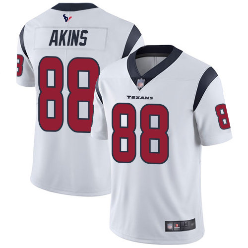 Houston Texans Limited White Men Jordan Akins Road Jersey NFL Football #88 Vapor Untouchable